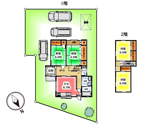 土地は70坪あります。 土地は70坪あります。