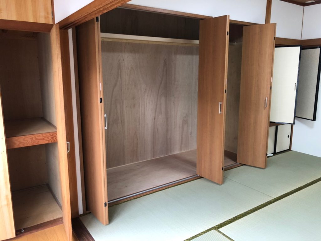 和室のがっつり収納。 和室のがっつり収納。