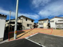 【土地】 2022/05 売主 ◆富安（美保小学校区）◆建築条件なし◆５区画の分譲地